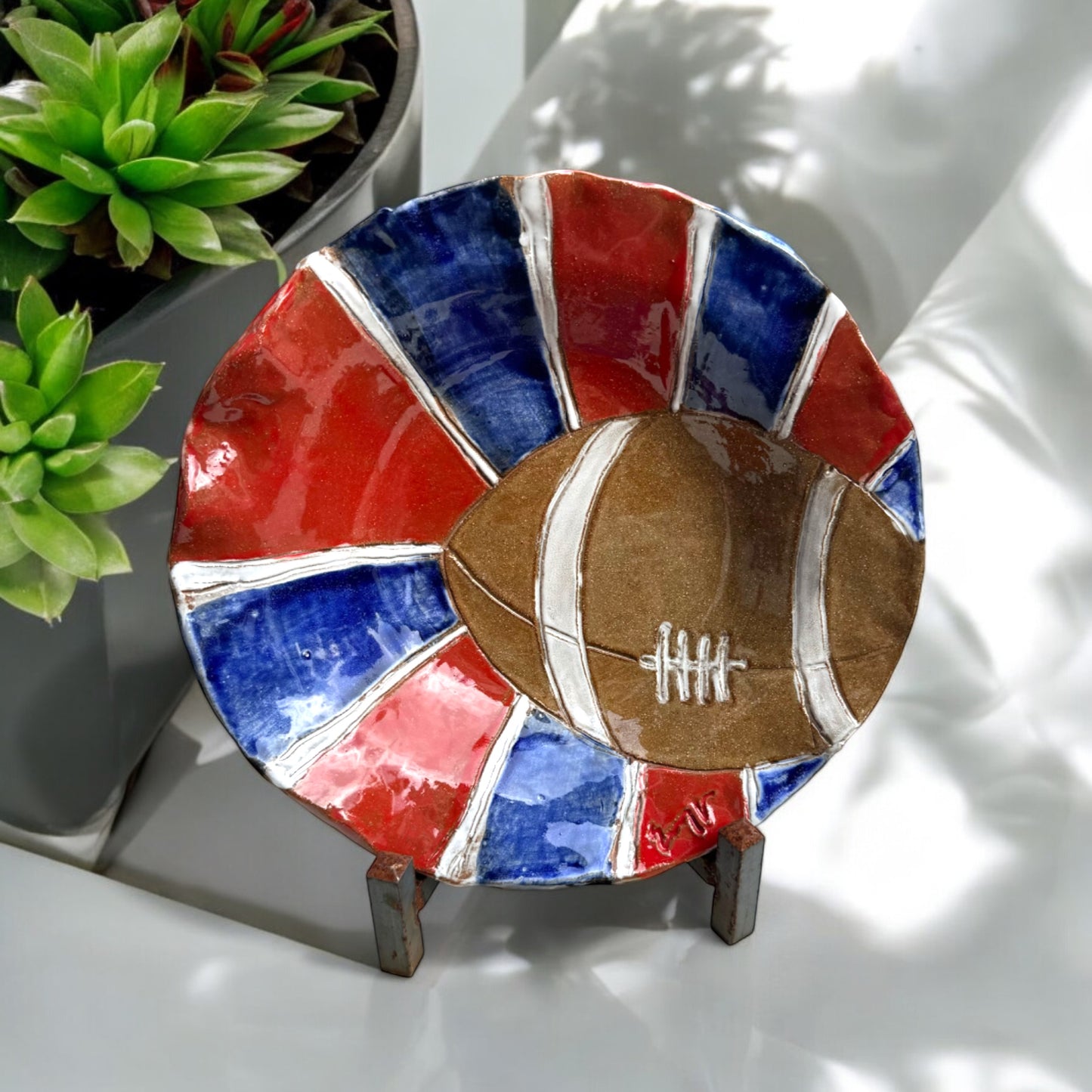 Ole' Miss  Football Serving Bowl Approx. 10.5" Diam.