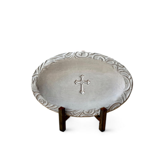 Oval Cross Tray Oxford
