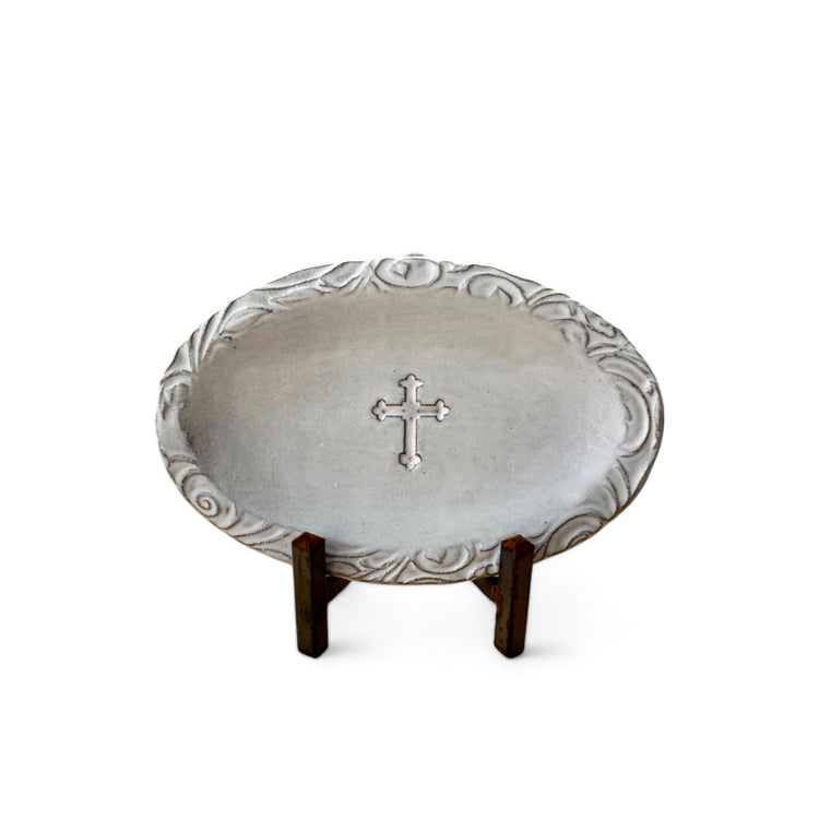 Oval Cross Tray Oxford