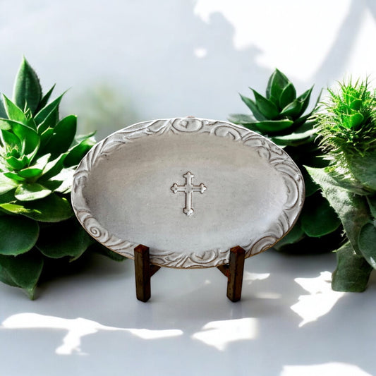 Oval Cross Tray Oxford