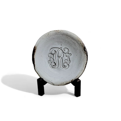 Monogrammed 4" Ring Dish & Easel Bundle