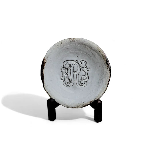 Monogrammed 4" Ring Dish & Easel Bundle