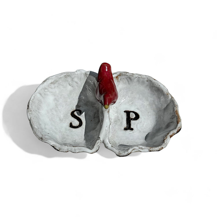 Salt & Pepper Cellar w/Bird