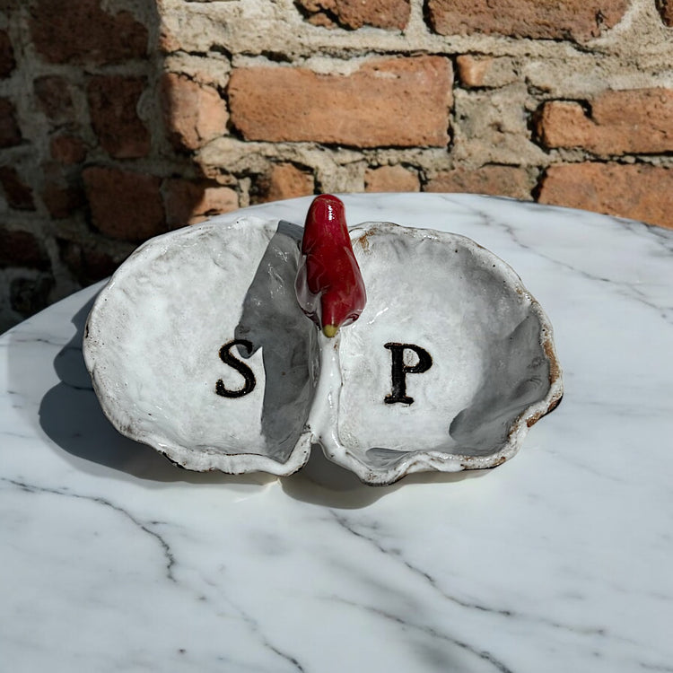 Salt & Pepper Cellar w/Bird