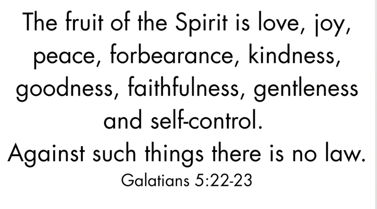 The fruit of the spirit...