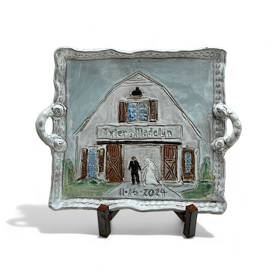 Wedding Bells ALL CUSTOM Tray (You send a picture of the Church/Venue)