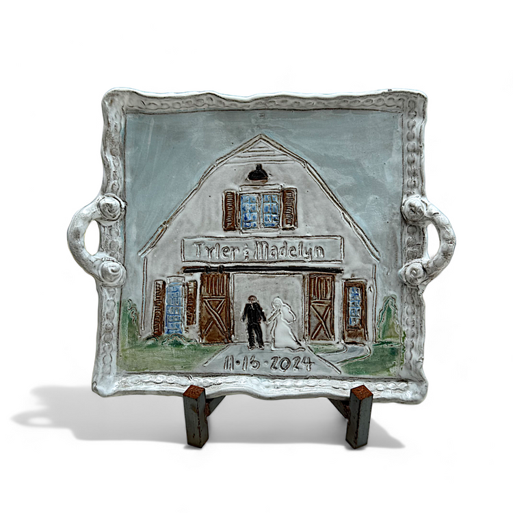 Wedding Bells ALL CUSTOM Tray (You send a picture of the Church/Venue)