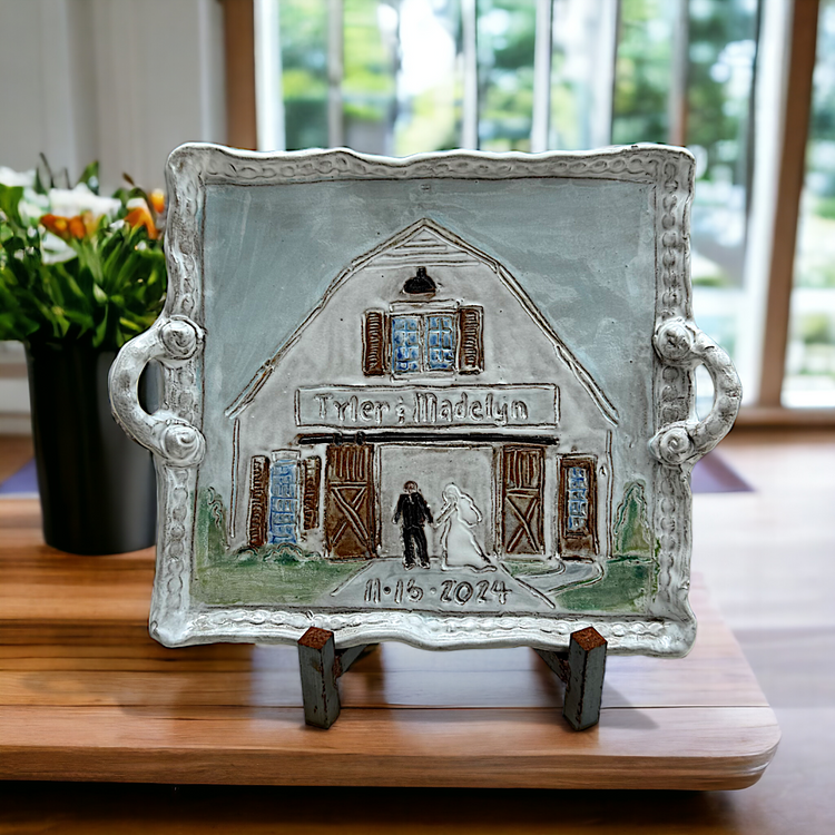 Wedding Bells ALL CUSTOM Tray (You send a picture of the Church/Venue)