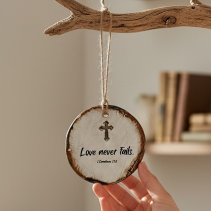 Love never fails.