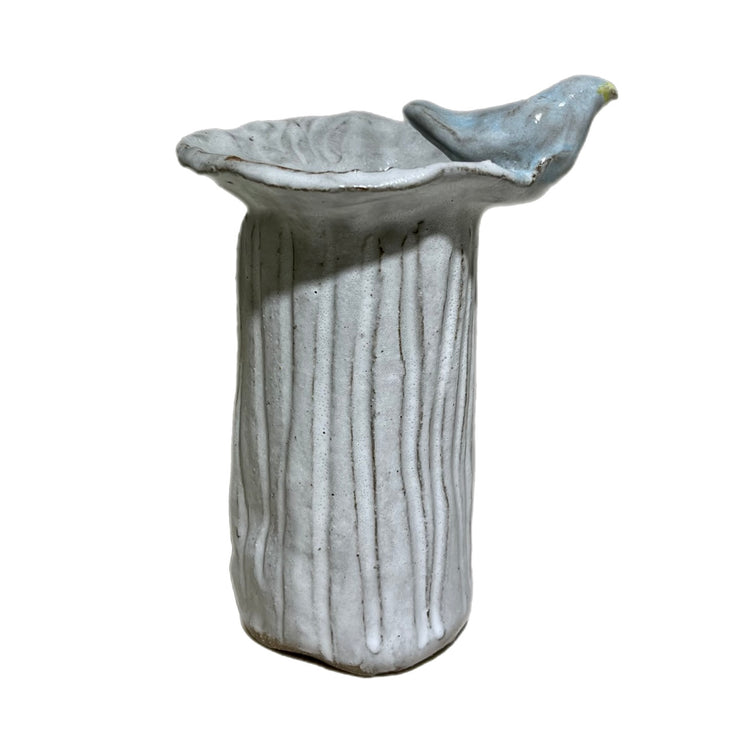 Bud Vase w/Bird 5" Tall