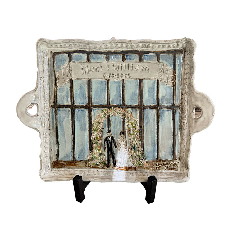 Wedding Bells ALL CUSTOM Tray (You send a picture of the Church/Venue)