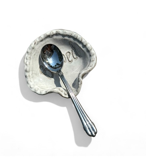 Mini Spoon Rest w/Blessed 4"