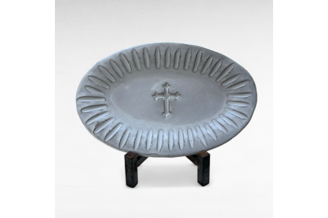 Oval Cross Tray Blurred Lines