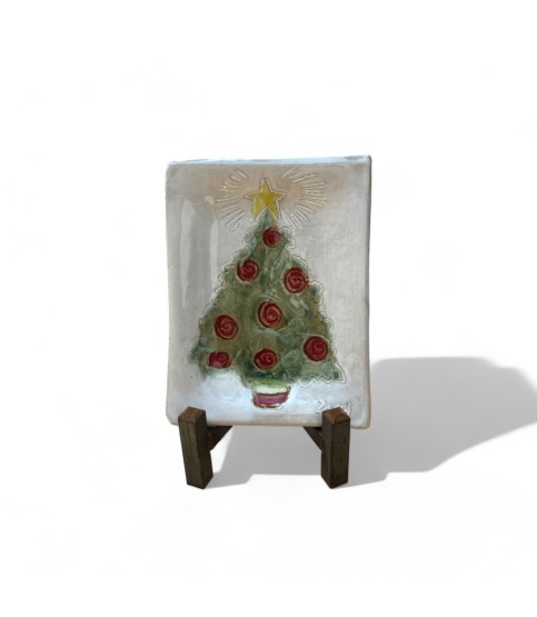 Christmas Tree Tray 4" X 6"