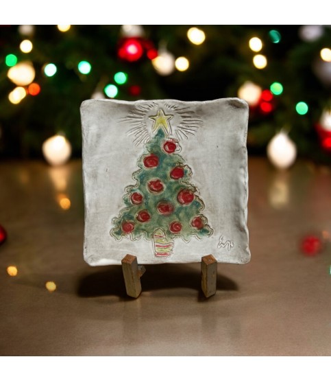 Christmas Tree Tray 7" X 7"