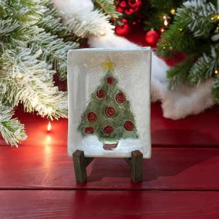 Christmas Tree Tray 4" X 6"