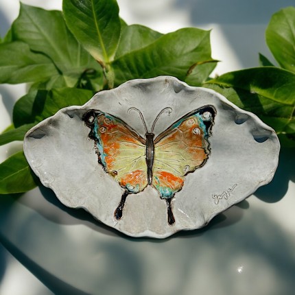 Candace Danyelle  Free Form Butterfly Server Small 12" X 6 ½"