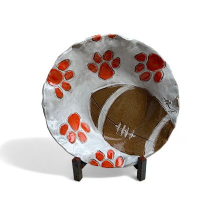 Clemson  Football Serving Bowl Approx. 10.5" Diam.