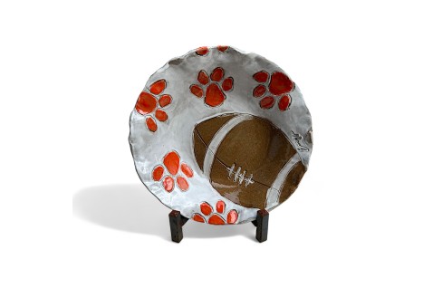 Clemson  Football Serving Bowl Approx. 10.5" Diam.