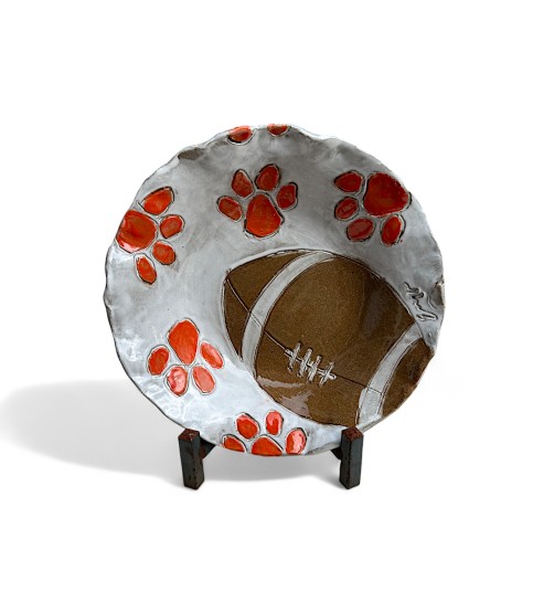 Clemson  Football Serving Bowl Approx. 10.5" Diam.