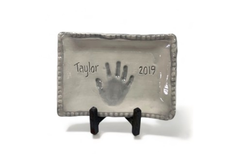 Handprint 6" X 9" with written Name and Year