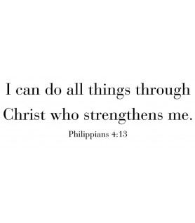 I can do all things…