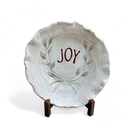 "Joy" Bowl Antique White Approx. 10.5" Diam.