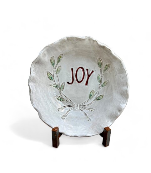 "Joy" Bowl Antique White Approx. 10.5" Diam.