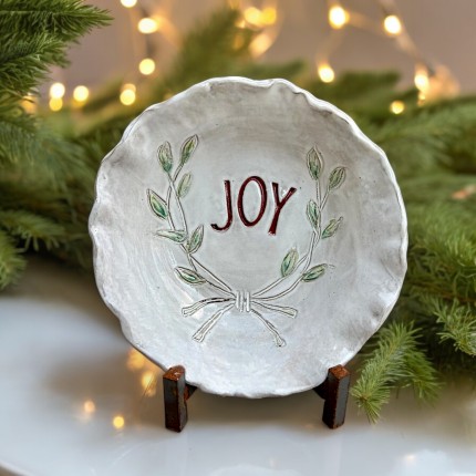 "Joy" Bowl Antique White Approx. 10.5" Diam.