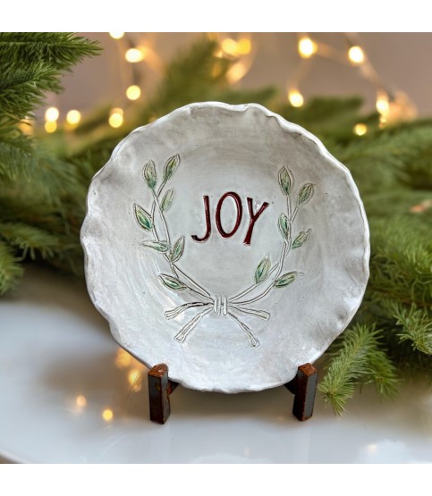 "Joy" Bowl Antique White Approx. 10.5" Diam.