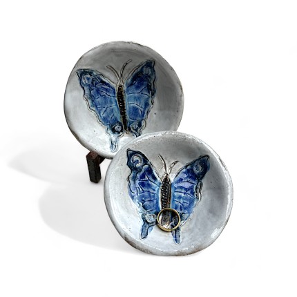 Lindley Brooks Butterfly Ring Dish 4"
