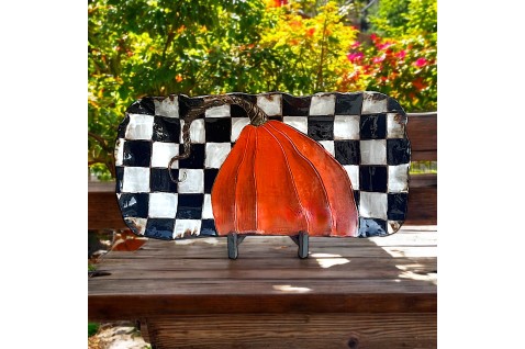 New Haven Pumpkin Platter 21" X 9"