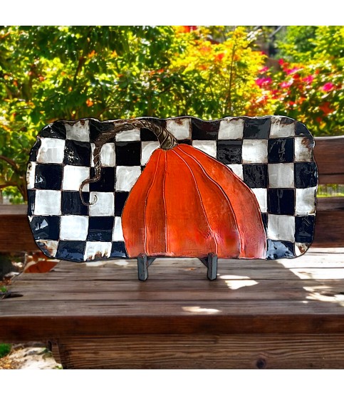 New Haven Pumpkin Platter 21" X 9"