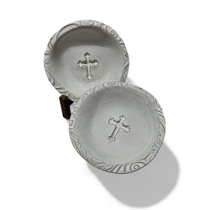 Ring Dish w/Cross Oxford