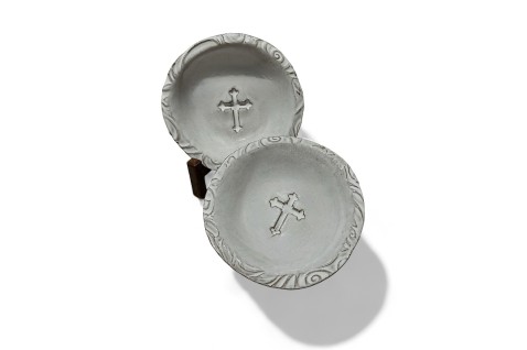 Ring Dish w/Cross Oxford