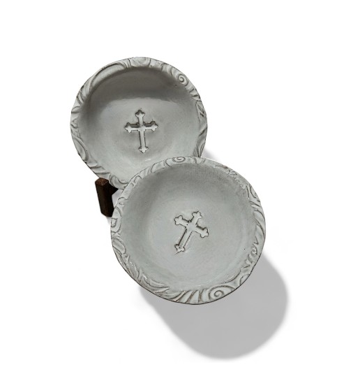 Ring Dish w/Cross Oxford