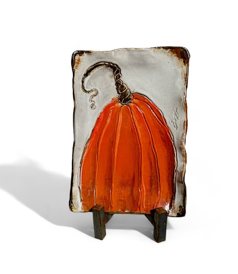 Pumpkin Tray Orange  6" X 9"