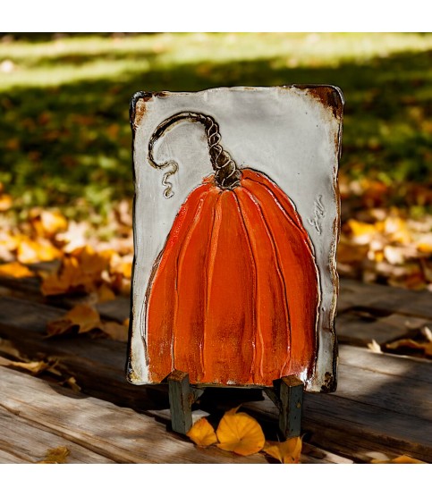 Pumpkin Tray Orange  6" X 9"