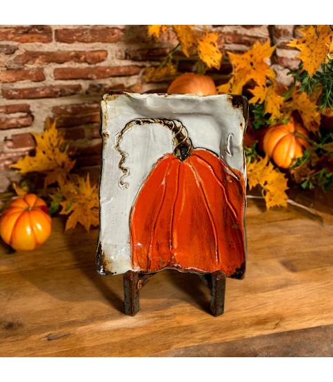 Pumpkin Tray Orange  4" X 6"