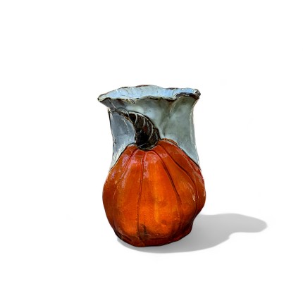 Vase 7" X 6" Pumpkin