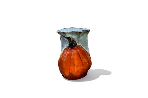 Vase 7" X 6" Pumpkin