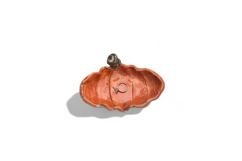 Pumpkin Harvest Ring Dish Orange 5½" W