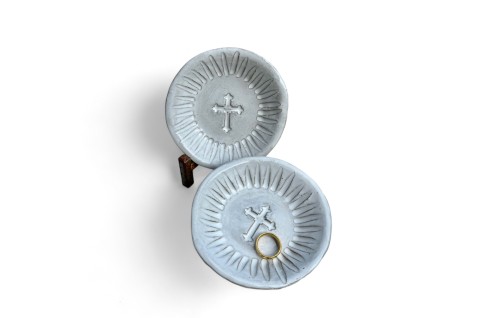 Ring Dish w/Cross Blurred Lines