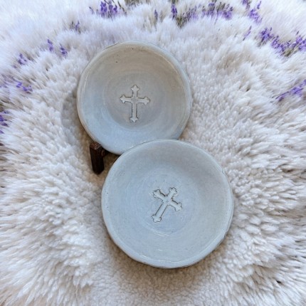 Ring Dish w/Cross St. Simons 4"