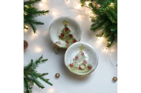 Ring Dish Christmas Tree 4"