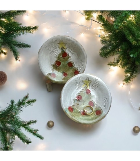 Ring Dish Christmas Tree 4"