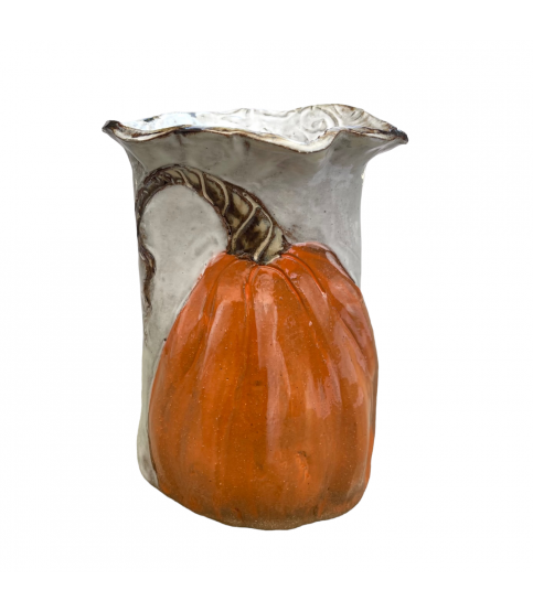Vase 7" X 6" Pumpkin