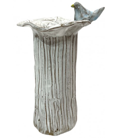 Vase 7.5" Tall w/Blue Bird
